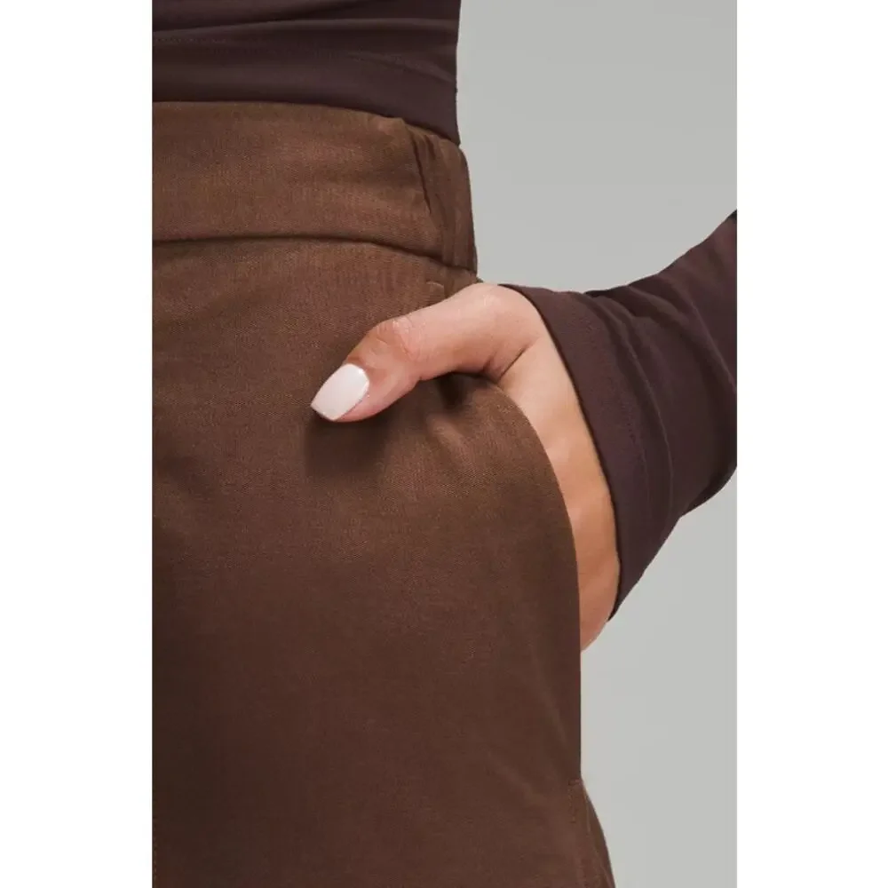 Lululemon Light Utilitech Cargo Pocket High Rise Crop Pants- 32 - Brown - NWT